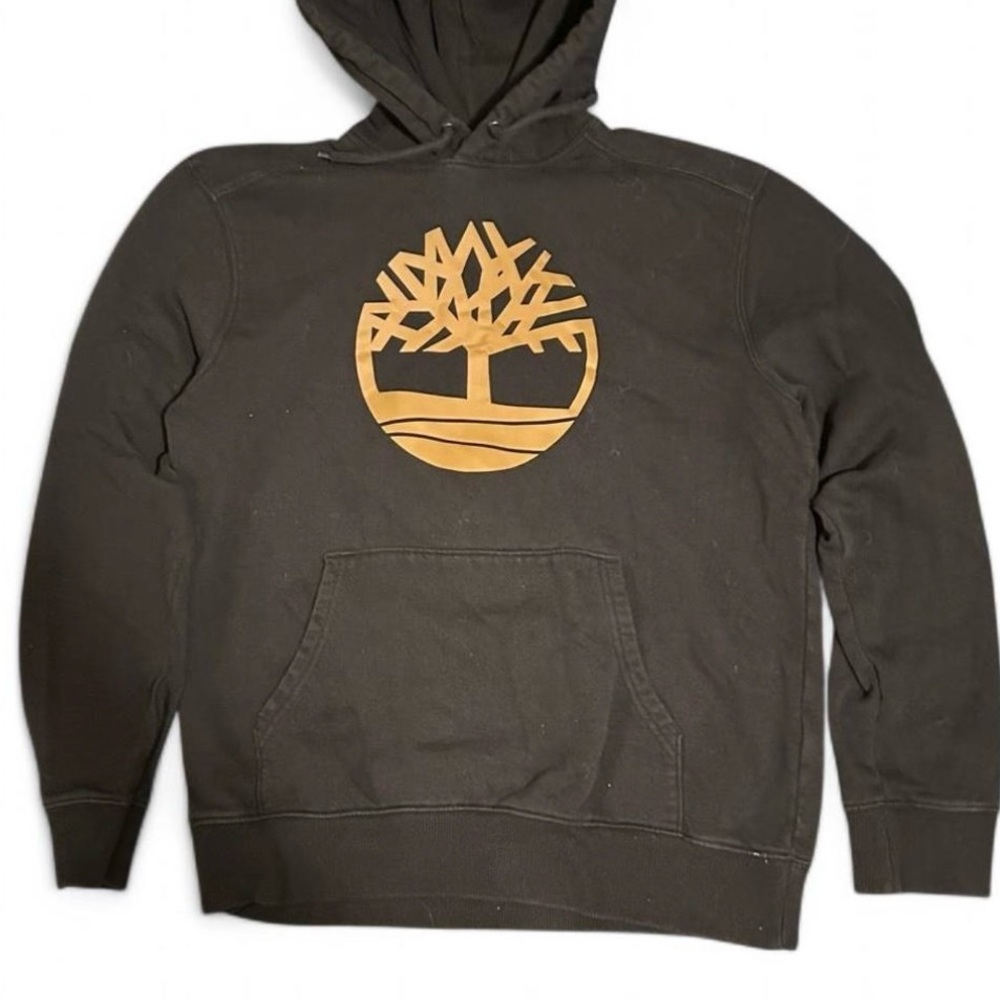 Timberland Black and Gold Logo Sweatshirt Hoodie